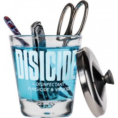 Маникюрная банка для дезинфекции инструментов Disicide Small Glass Jar, 160 мл