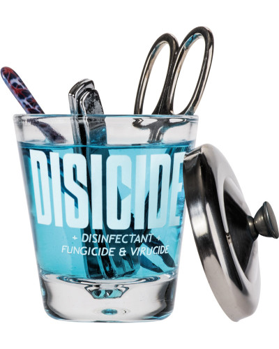 Манікюрна склянка для дезінфекції інструментів Disicide Small Glass Jar, 160 ml